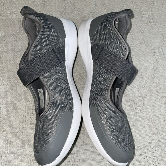 Vionic Women’s Athleisure Mary Jane’s Size 7 M Gray Fabric Active Comfort Casual - Picture 5 of 12